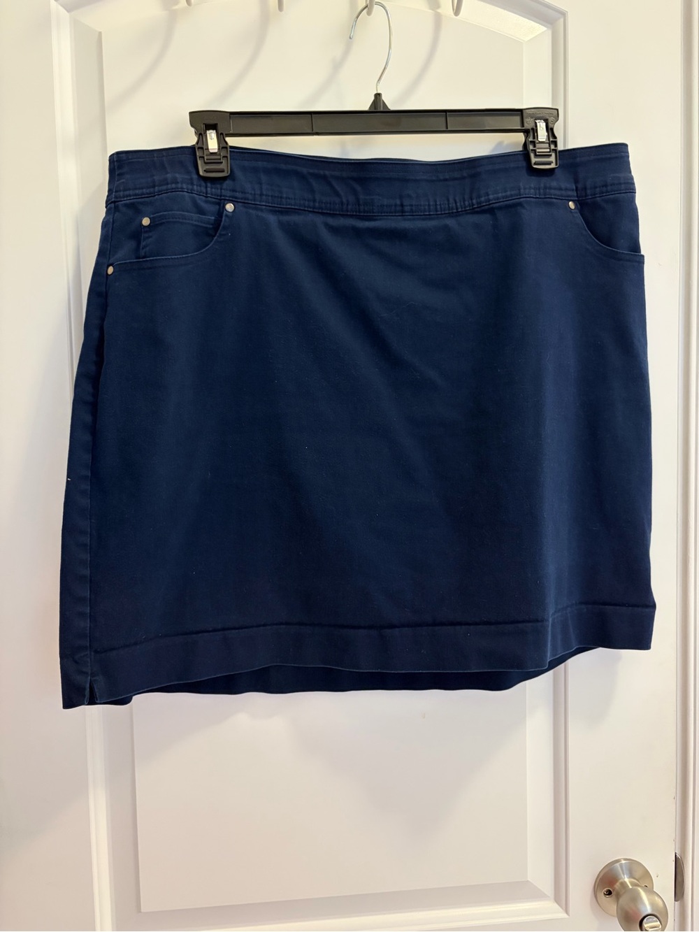 Kim Rogers Dark Navy Mini Skort with Pocket Details